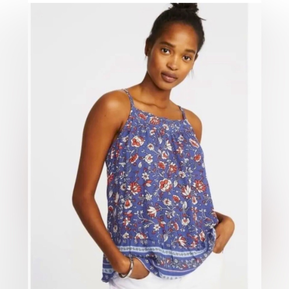 Old navy woman’s XXL high neck floral print tank